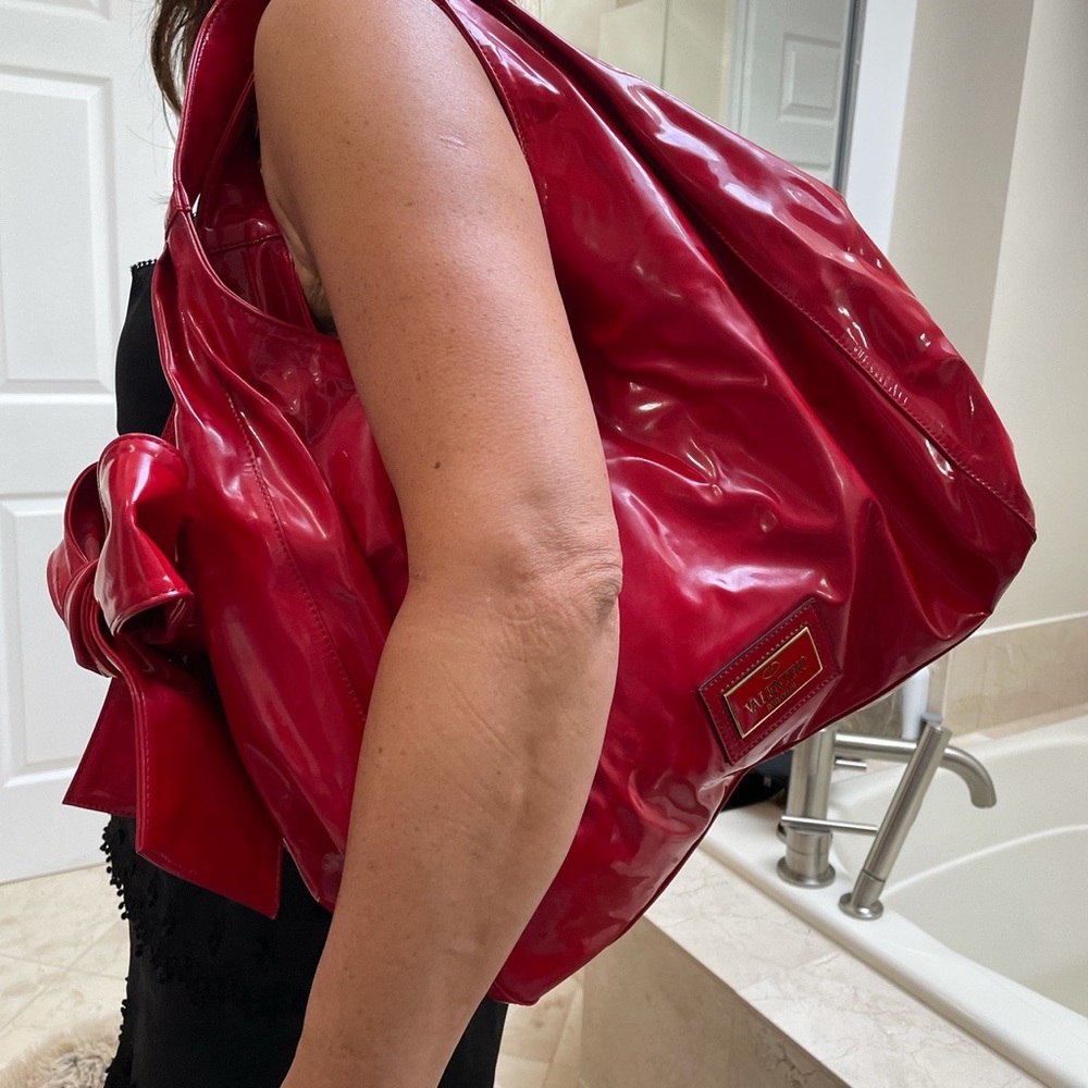 Valentino Red Vintage Bow Bag